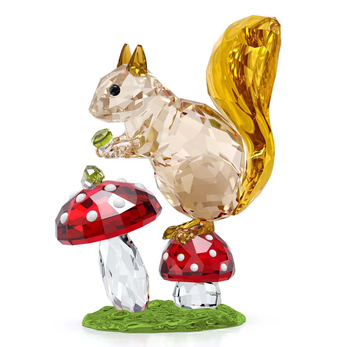 Swarovski Idyllia Squirrel And Mushrooms